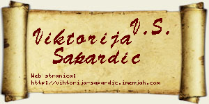 Viktorija Sapardić vizit kartica